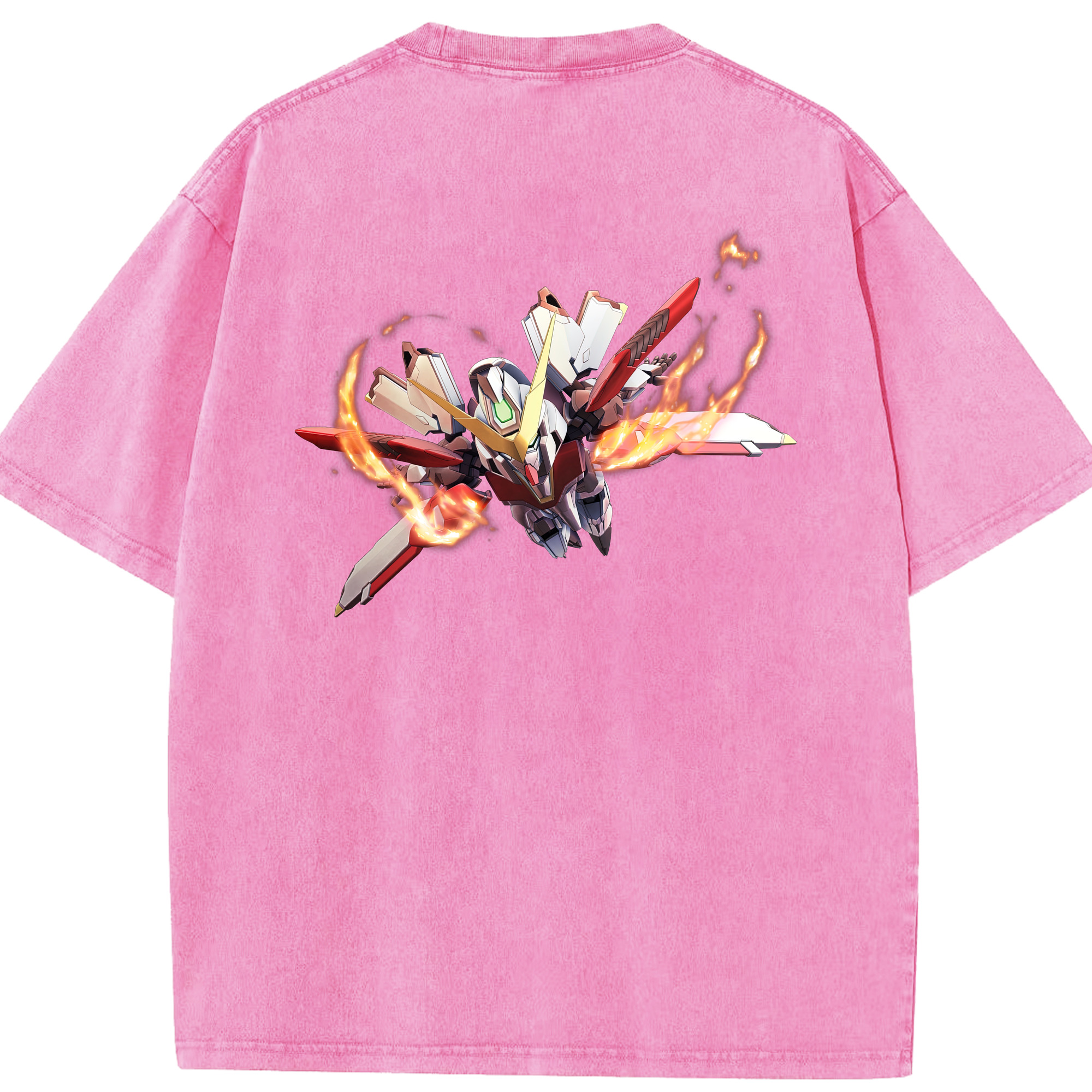 （画像用） 機動戦士ガンダム Mobile Suit Gundam 綿100% ヴィンテージ風 半袖Tシャツ（背面プリント）